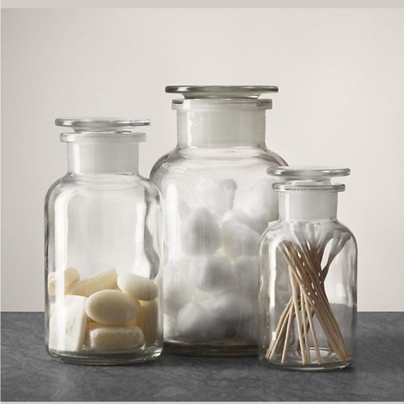 Restoration Hardware Pharmacy Glass Bottles